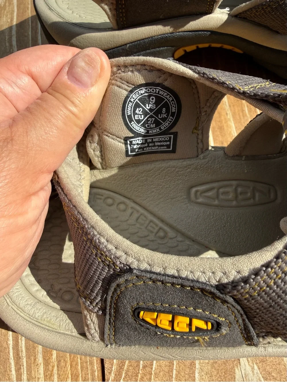KEEN Men’s Outdoor Waterproof Sandals; Durable, Comfortable; Worn Once